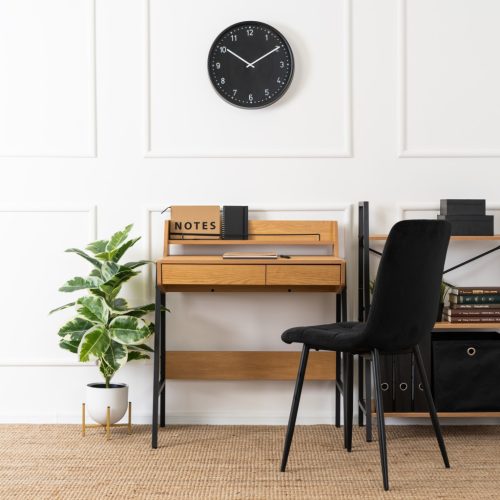 PERI birou 77 cm stejar/negru