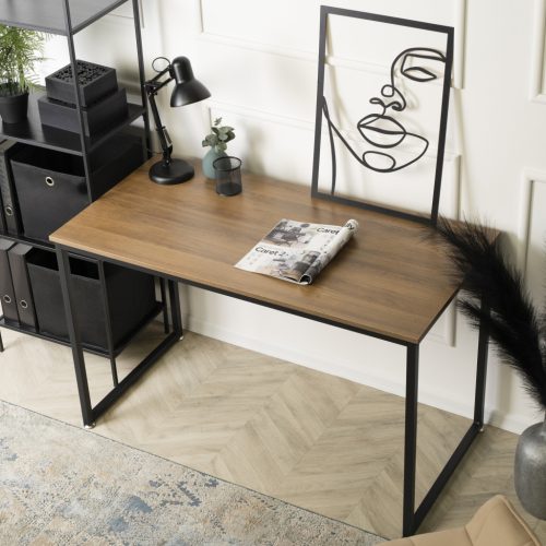 ROSS Birou 120 cm stejar rustic/negru
