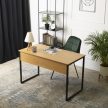 Birou ROSS 120 cm, stejar auriu/negru