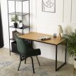 Birou ROSS 120 cm, stejar auriu/negru