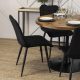 LINO Masă 100 cm Stejar rustic/negru