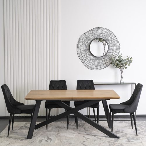 HAMILTON Masă 160-200 cm Stejar auriu