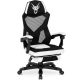 Bing. Scaun pivotant Gamer alb-negru