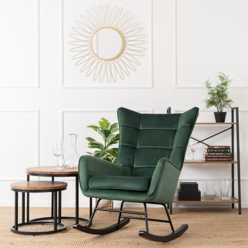 Scaun elegant de sufragerie din catifea de culoare gri. DAN