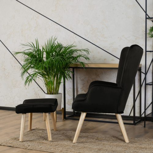 Scaun de sufragerie elegant cu tapițerie din material gri și picioare cromate. MOLLY