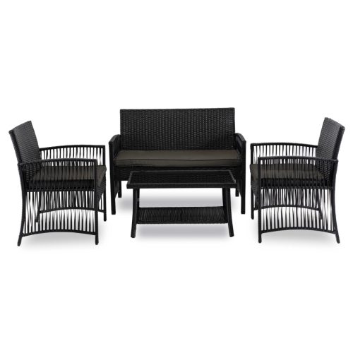 Set de mobilier de grădină, culoare neagră. FILADELFIA