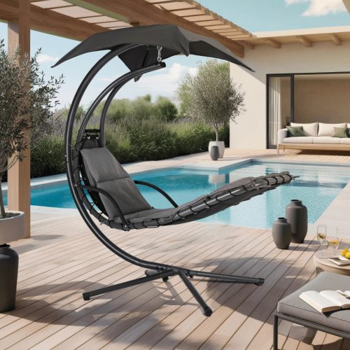 Leagăn de grădină cu design modern, culoare gri. REBECA