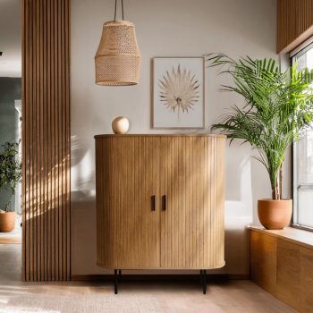 Comodă înaltă stejar TRISH 100 cm