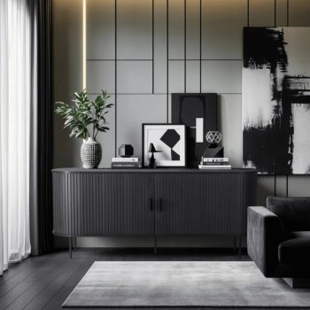 Comodă TRISH 180 negru