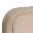 Pat HAGA 160x200 crem catifea cu ladă de depozitare