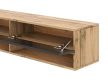 Comodă TV DERBY 140 1 ușă, stejar Wotan/negru lucios, 5W