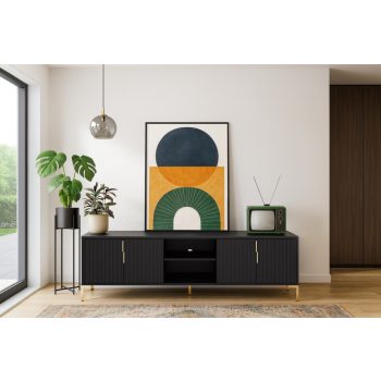 Suport TV FLINN FL01 în culoare neagră