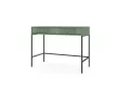 Masa de toaletă cu 2 sertare, Smoke Green/negru/auriu