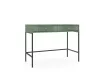 Masa de toaletă cu 2 sertare, Smoke Green/negru/auriu