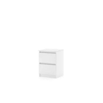 Noptieră SIMPLE 40 cm 2 sertare alb mat