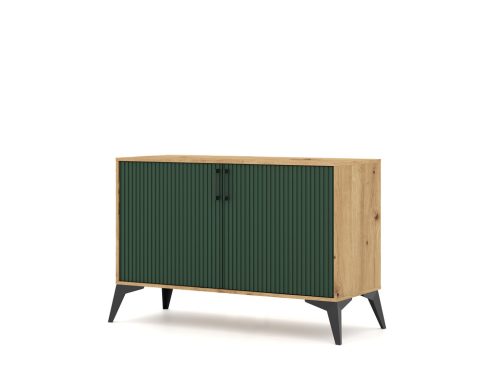 Comodă LUGO LU02 în finisaj stejar artisan/verde închis