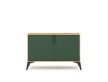 Comodă LUGO LU02 în finisaj stejar artisan/verde închis