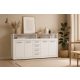 Comodă XXL/LUNA 4U4S alb/alb