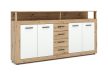 Comodă XXL/LUNA în culorile Stejar Artisan/Alb
