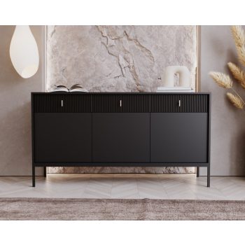 Comodă Neagră MAGGIORE MA03. 155 cm