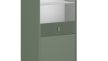 Comodă MAGGIORE MA04, 2 uși, verde fumuriu/auriu