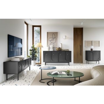 Noptieră negru/auriu MAZOMA