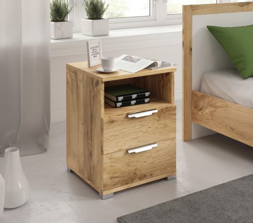 Masă de sufragerie extensibilă în culoarea stejarului Sonoma. 160-200x80 cm. ANTON