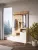 Mobilier hol Nordic C, culoare stejar Evoke / Tabilla / alb