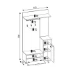 Mobilier hol Nordic C, culoare stejar Evoke / Tabilla / alb