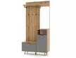 Set mobilier pentru hol în combinația de culori stejar Evoke / tablila / grafit – NORDIC C
