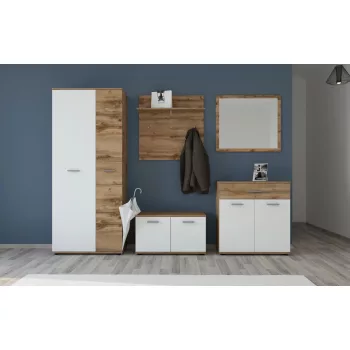 SANTO Mobilier  Pentru Hol Culoare WOTAN Stejar/Alb Culoare