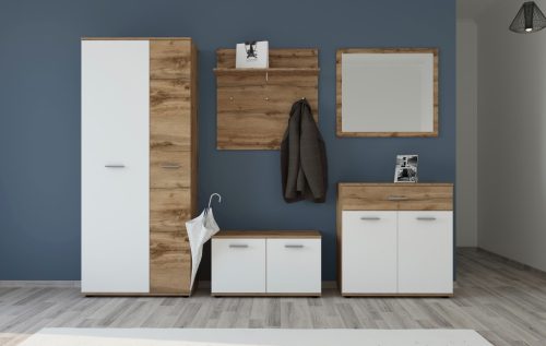 SANTO Mobilier  Pentru Hol Culoare WOTAN Stejar/Alb Culoare