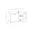 SANTO Mobilier  Pentru Hol Culoare WOTAN Stejar/Alb Culoare