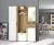 Mobilier de hol TRIO în culorile stejar/alb