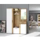 Mobilier de hol TRIO în culorile stejar/alb