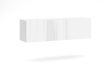 Dulap suspendat VIVIEN 03 alb/alb lucios