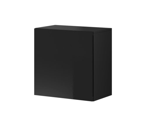 Dulap de perete, culoare negru / negru lucios. VIVIEN 05.