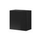 Dulap de perete, culoare negru / negru lucios. VIVIEN 05.