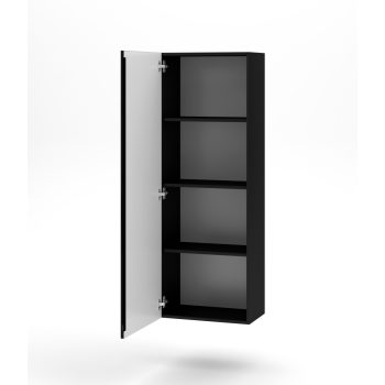 Dulap suspendat VIVIEN 08 negru/negru lucios