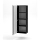 Dulap suspendat VIVIEN 08 negru/negru lucios