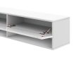 Comodă TV DERBY LE 140 alb mat/alb lucios, 2K