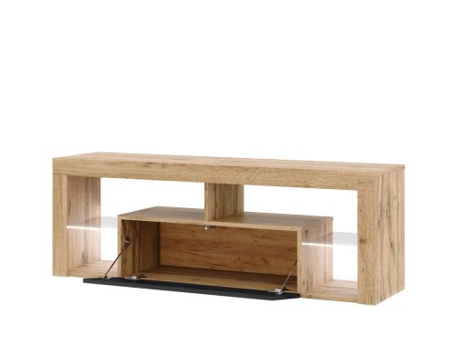 Comodă TV Everest 140 (Hugo) stejar Wotan cu LED, 2K