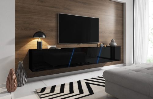 RTV SLANT 240 CZARNY/CZARNY POŁYSK LED RGB 5W+