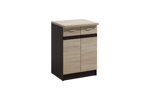 Dulap de bază de bucătărie în culoarea deschisă Sonoma. LIVIA LV-11/D 60