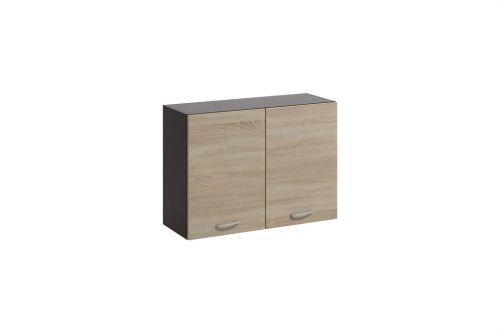 Dulap suspendat de bucătărie, culoare Sonoma deschisă/închisă. LIVIA LV-06/G 80



